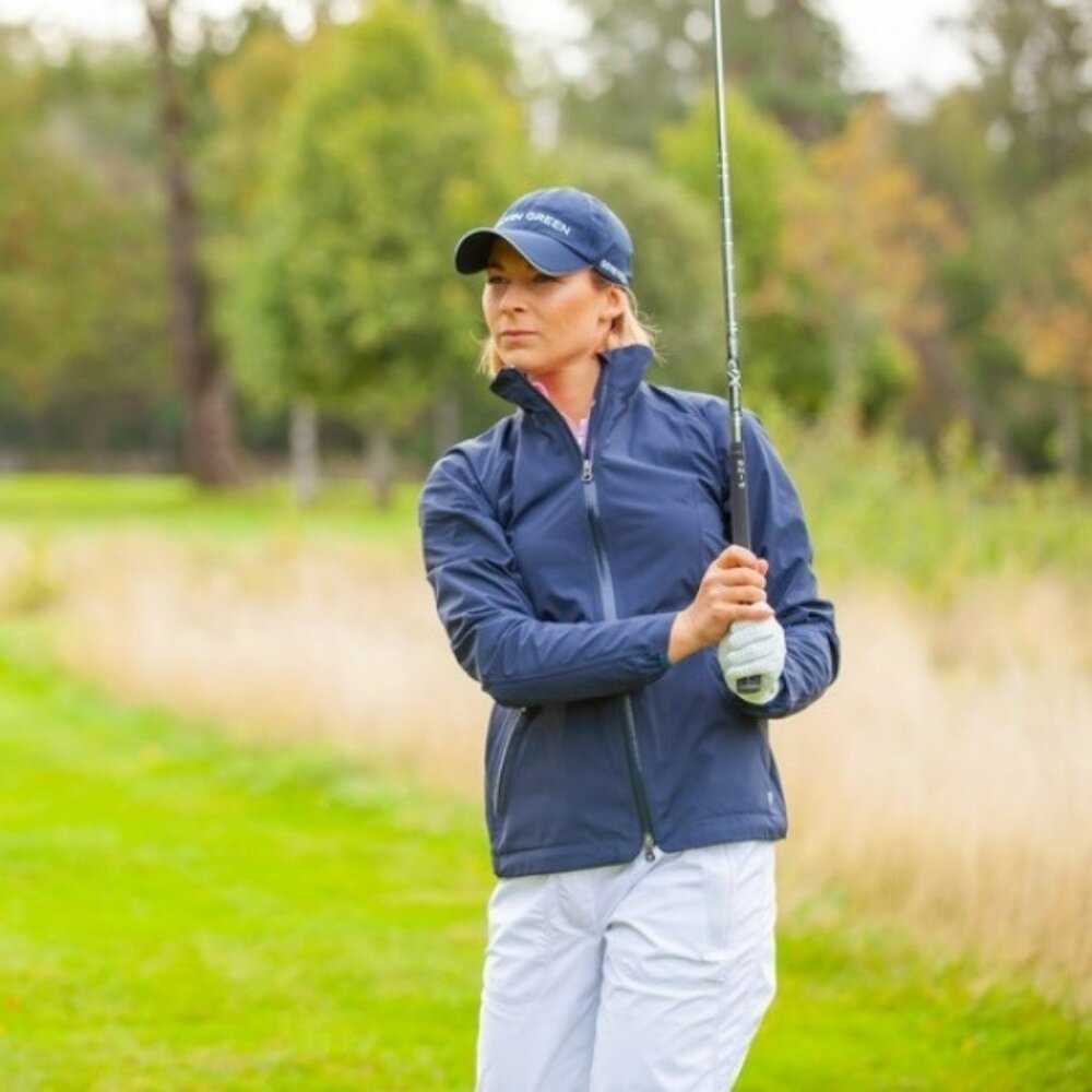New Galvin Green Women’s Jacket Full Zip Gore Windstopper Golf Blue Size Small